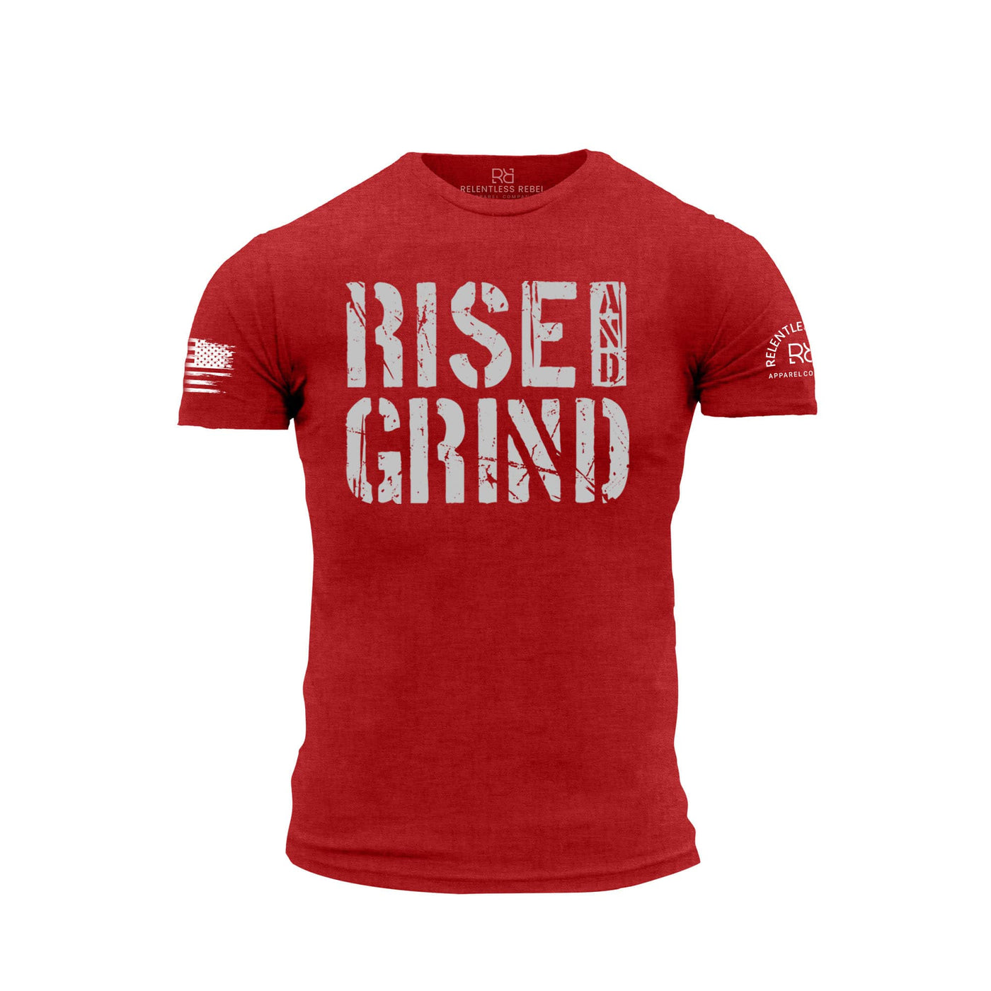 Red Rise and Grind Men's Tee