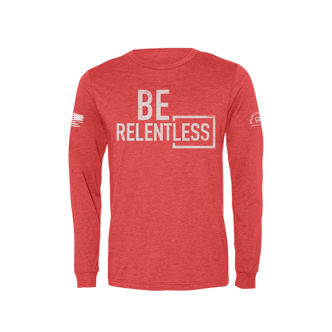 Be Relentless | W | Front | Men's Triblend Long Sleeve