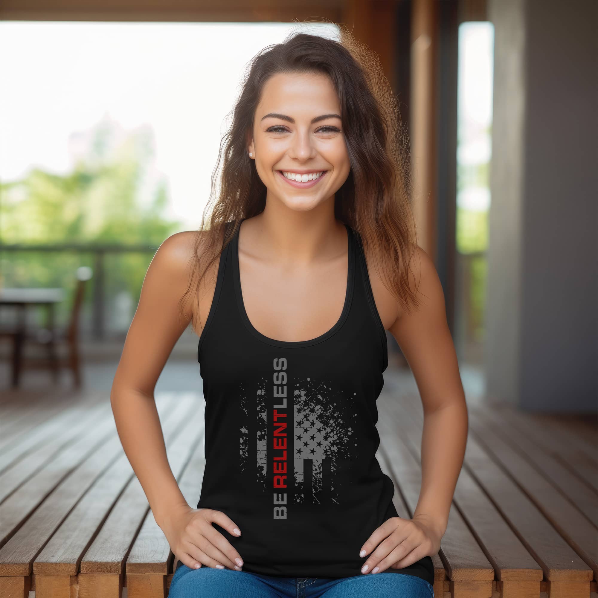 Relentless R Be Relentless | R | Front | Women's Racerback Tank Top – Relentless ...