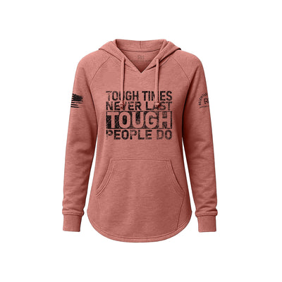 Pink hoodie with motivational text on a white background