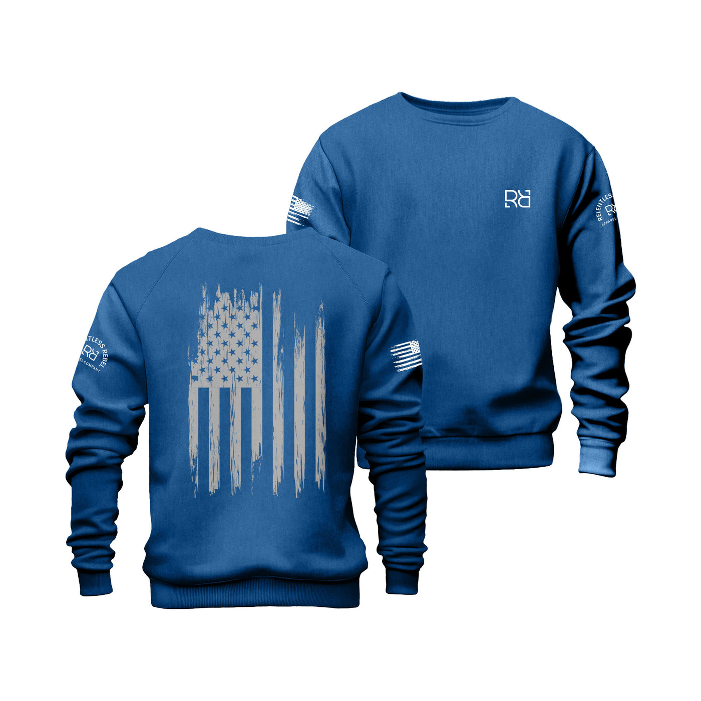 True Royal Rebel Patriot Flag Crew Neck Sweatshirt