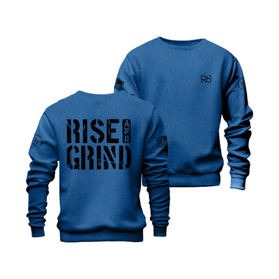 Royal Heather Rise and Grind Crew Neck Sweatshirt