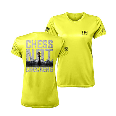 Safety Green Chess Not Checkers Women's Dry Fit