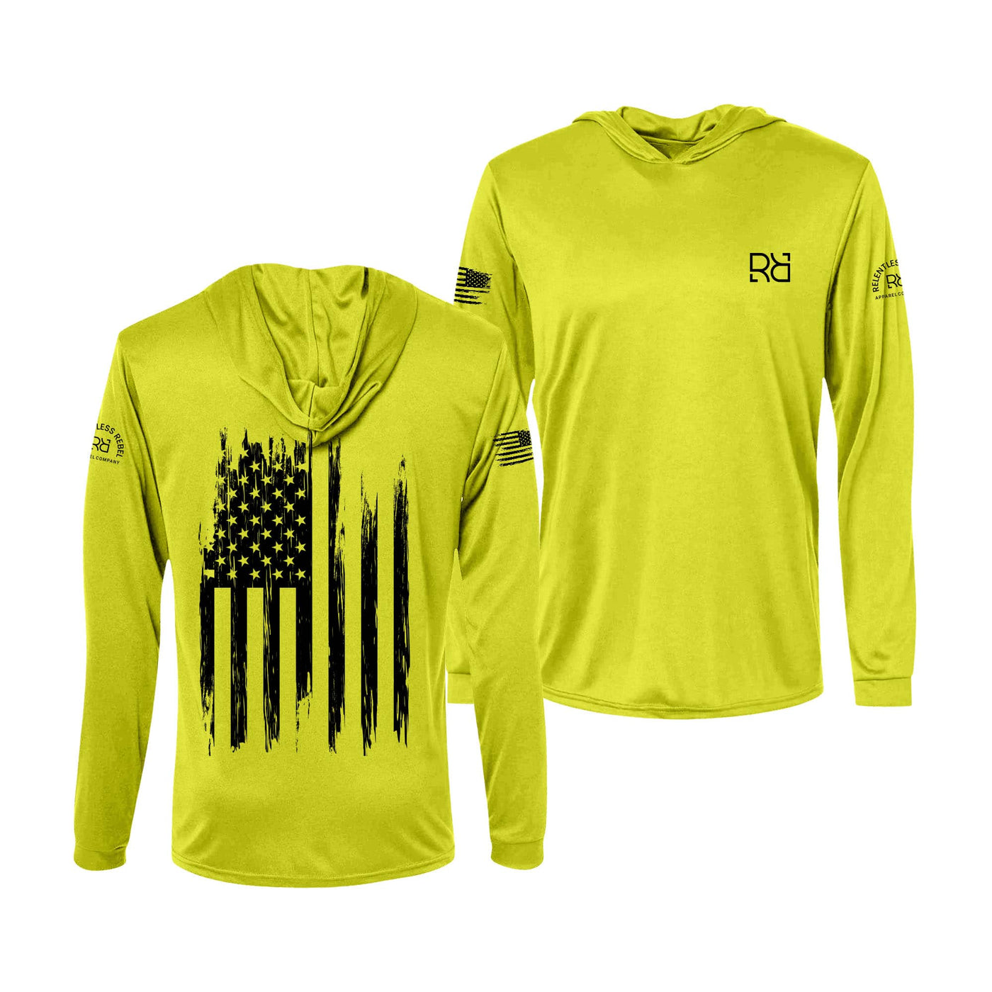 Safety Green Rebel Patriot Flag Men's Dri FIt