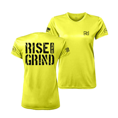 Safety Green Rise and Grind Women's Dry Fit