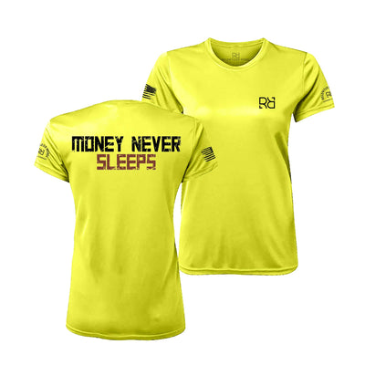 Safety Green Money Never Sleeps Women's Dri Fit