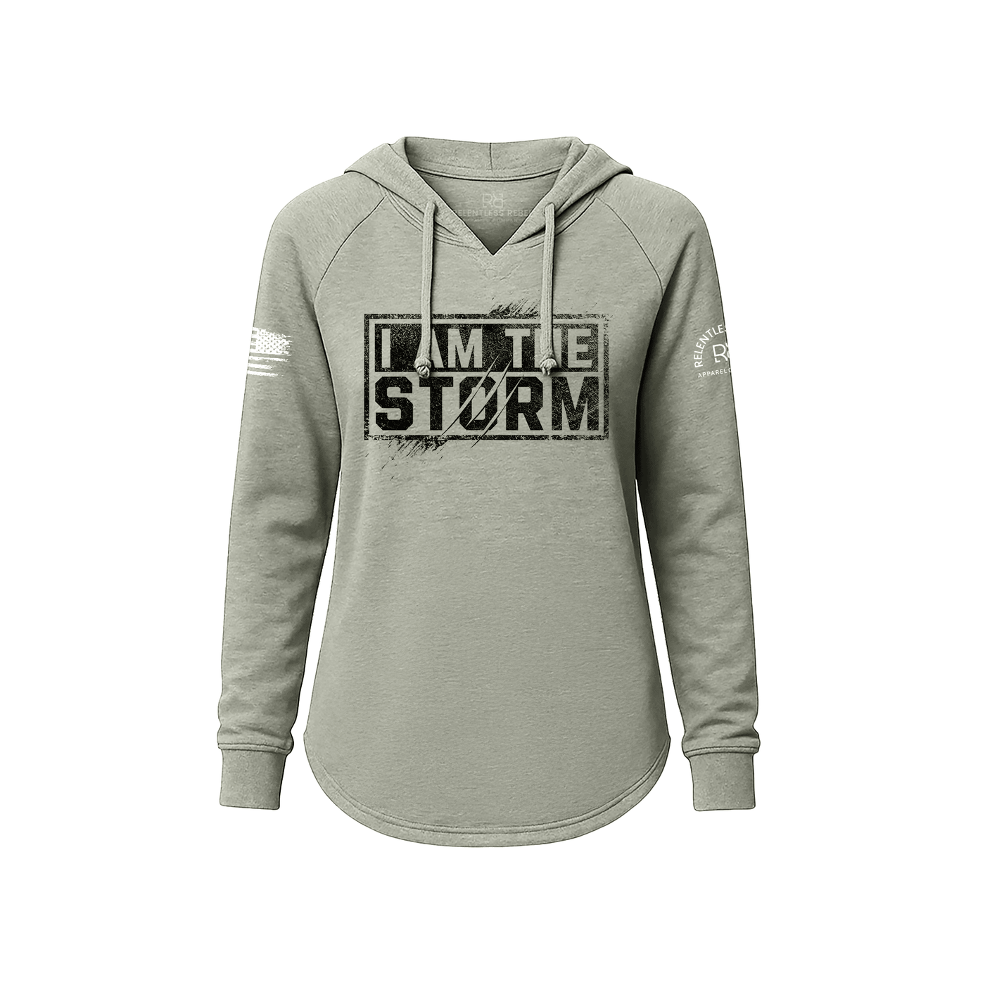 I Am The Storm® | 2 | Front | RR Wave Wash™ Women's Hoodie – Relentless ...