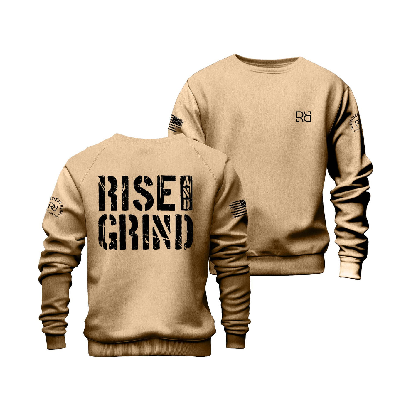 Sandstone Rise and Grind Crew Neck Sweatshirt