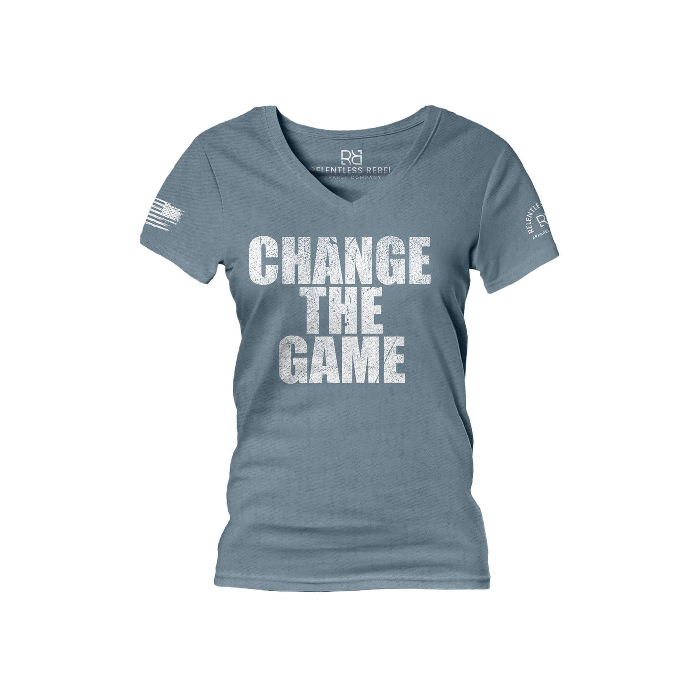 Slate Change the Game Women's V-Neck Tee