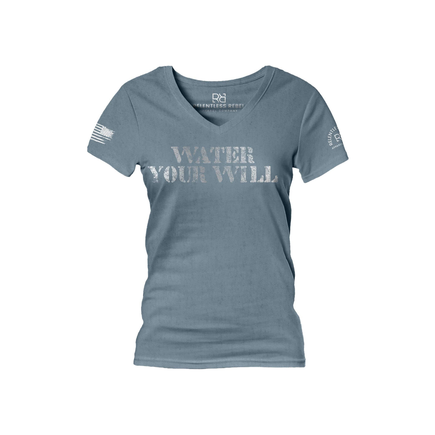 Slate Water Your Will Women's V-Neck Tee