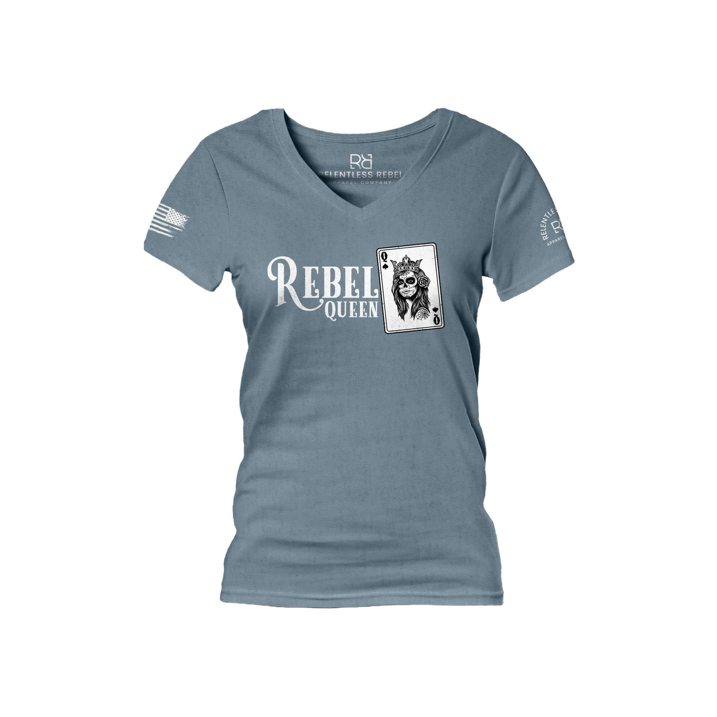 Slate Rebel Queen Women's V-Neck Tee