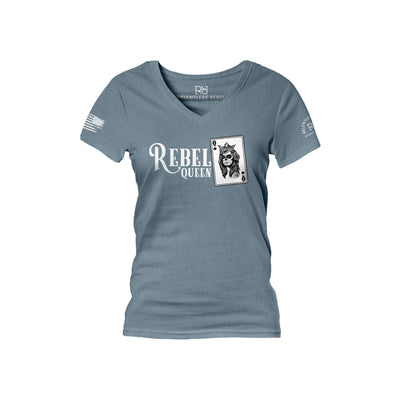 Slate Rebel Queen Women's V-Neck Tee