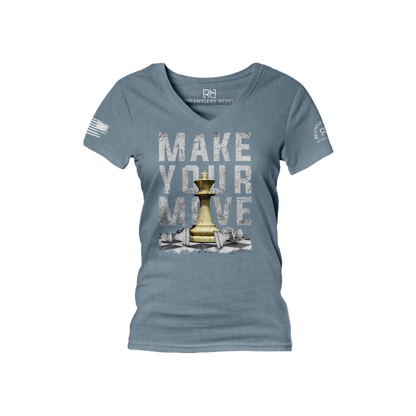 Slate Make Your Move Women's V-Neck Tee