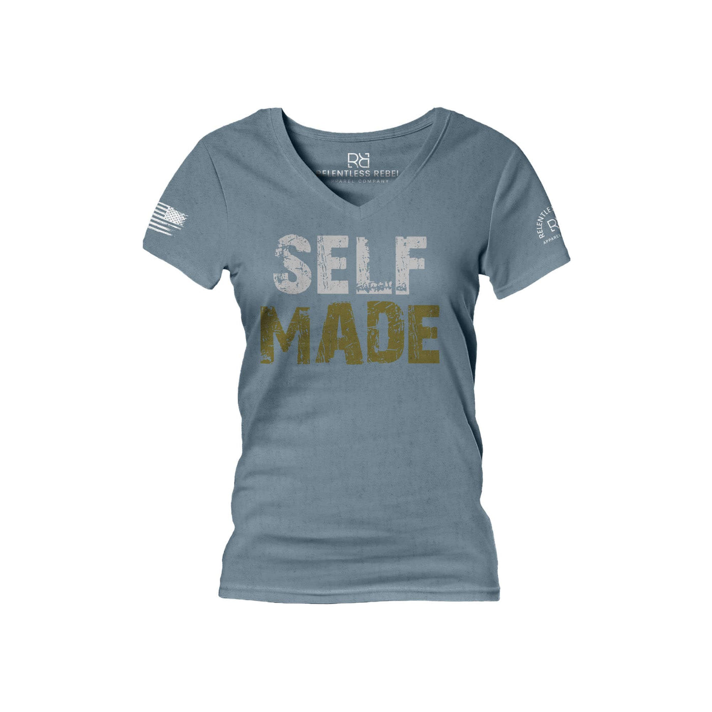 Slate Self Made Women's V-Neck Tee