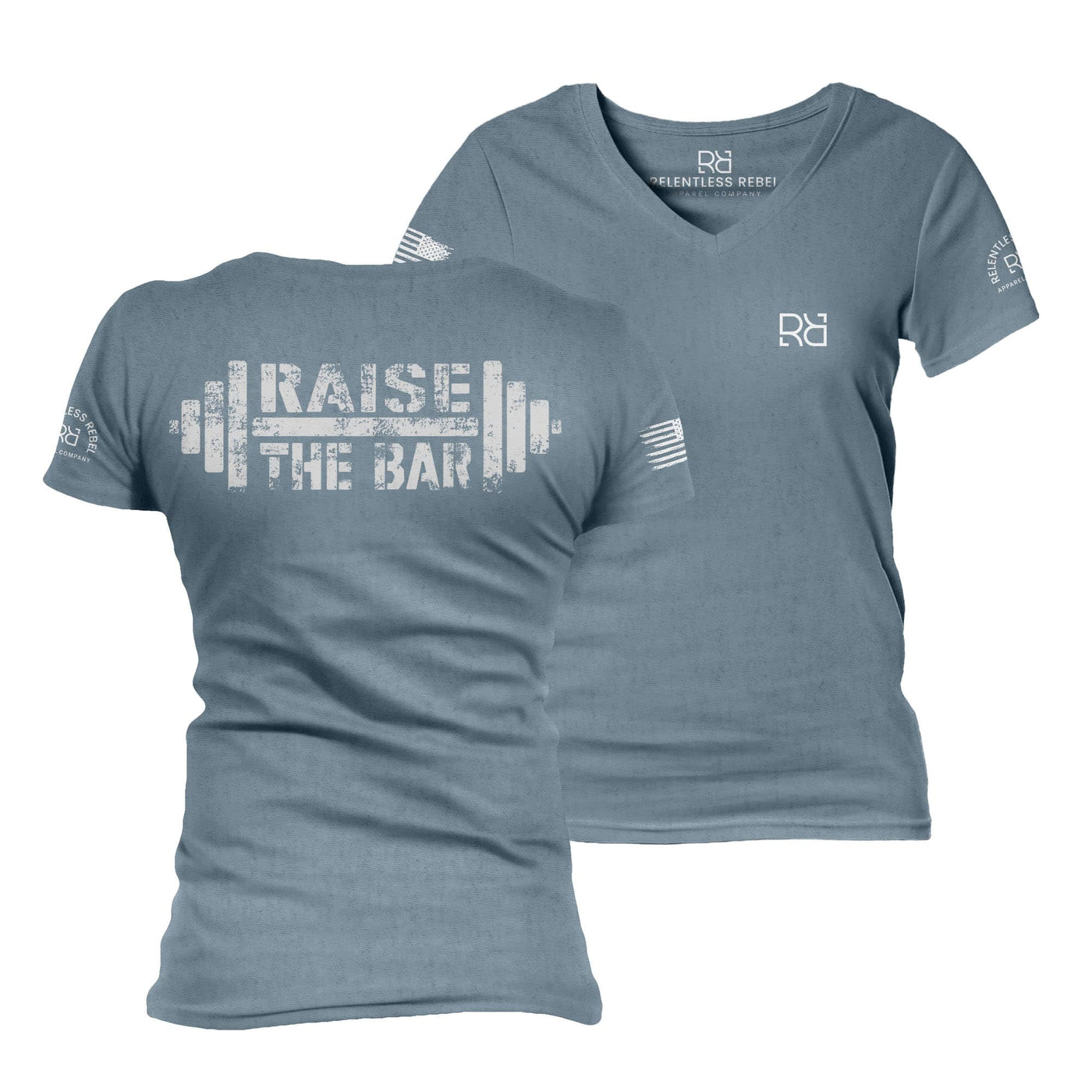 Slate Raise the Bar Women's V-Neck Tee