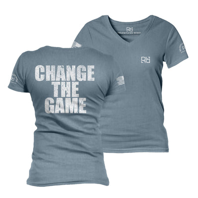 Slate Change the Game Women's V-Neck Tee