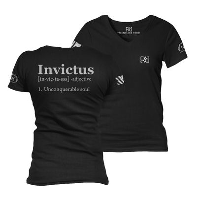 Invictus Solid Black Women's VNeck Tee