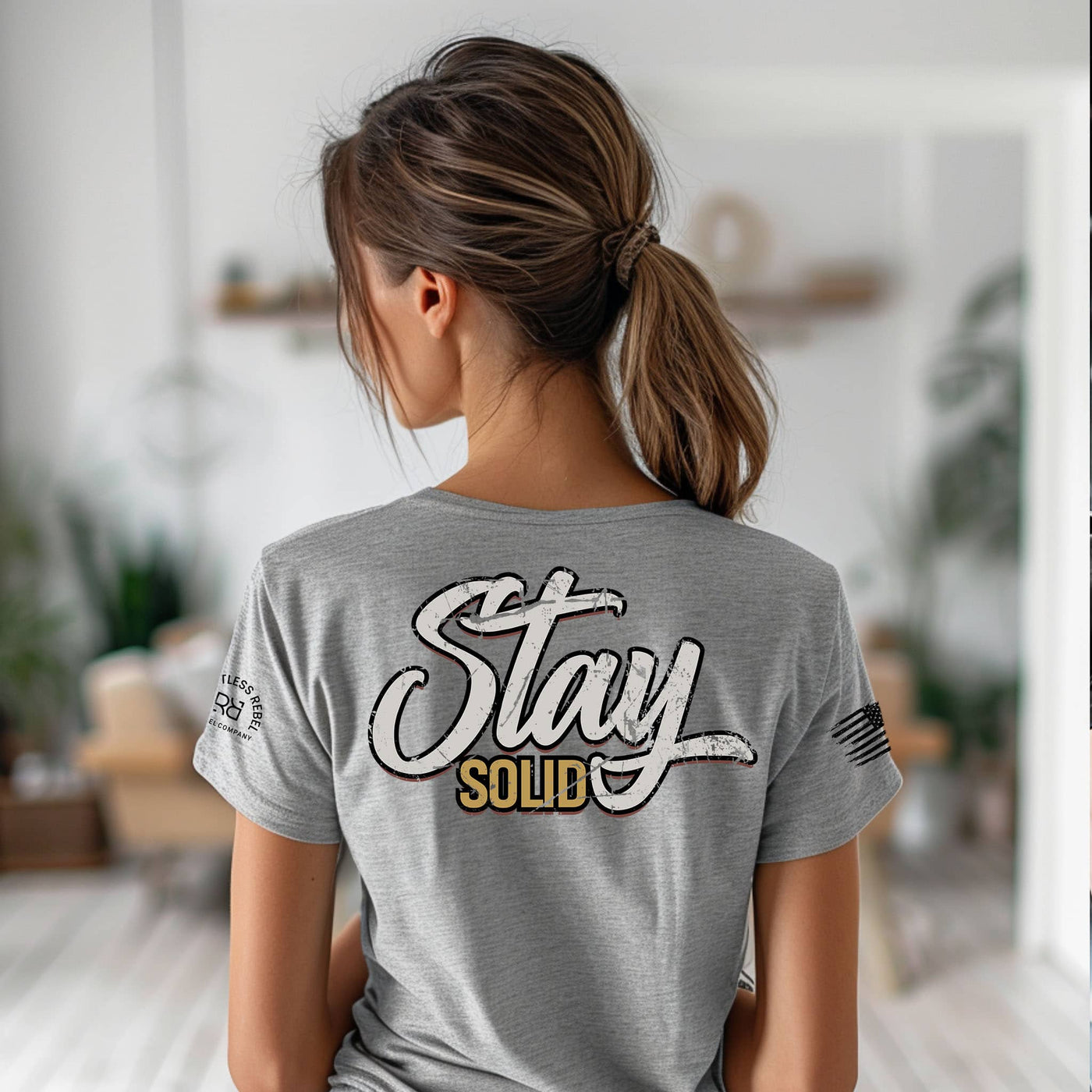 Stay Solid | Premium Women's Tee – Relentless Rebel Apparel
