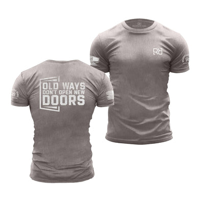 Heather Stone Men's Old Ways Don't Open New Doors Back Design Tee