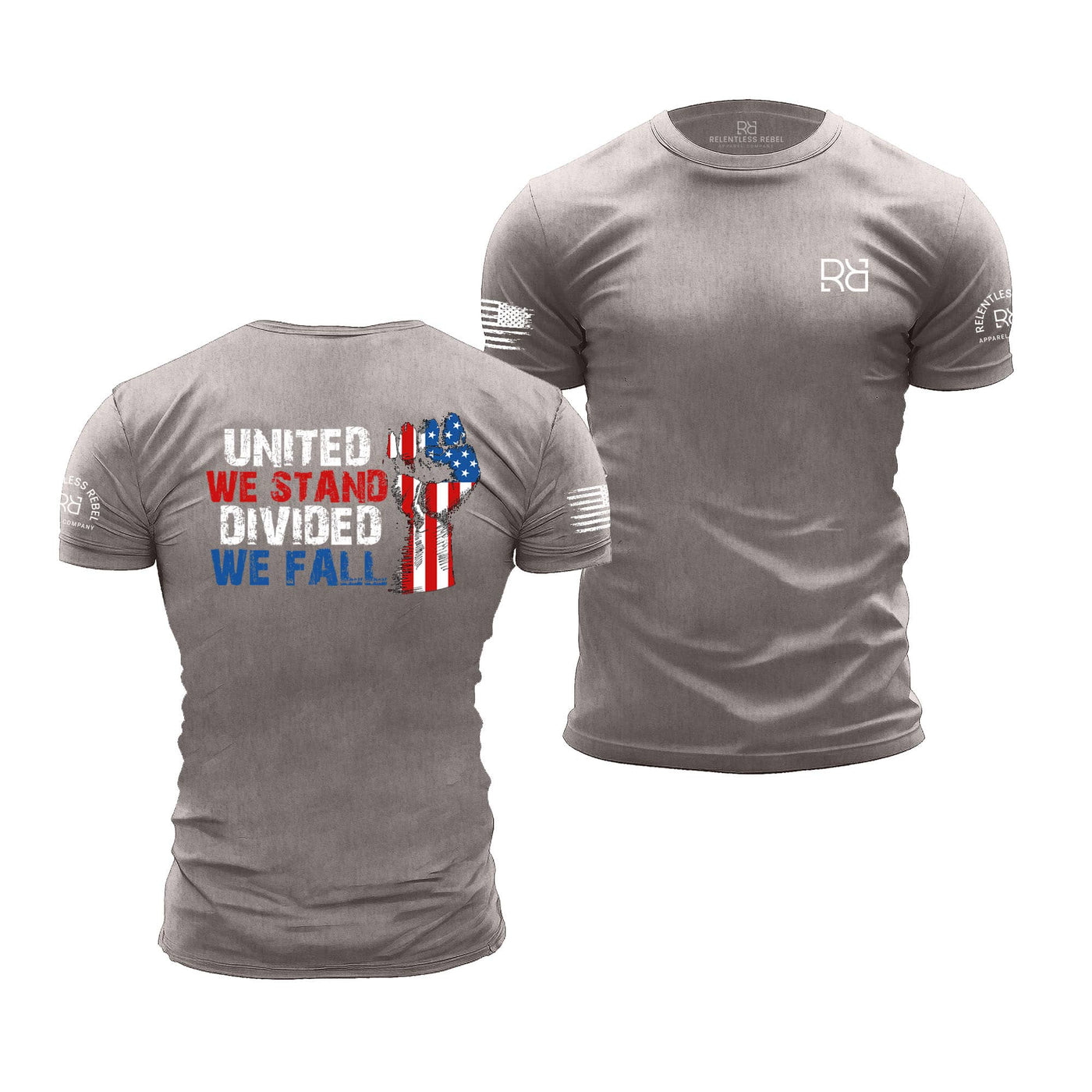 Heather Stone United We Stand Divided We Fall | Premium Men's Tee