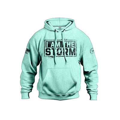 Mint Men's I Am The Storm Front Design Hoodie