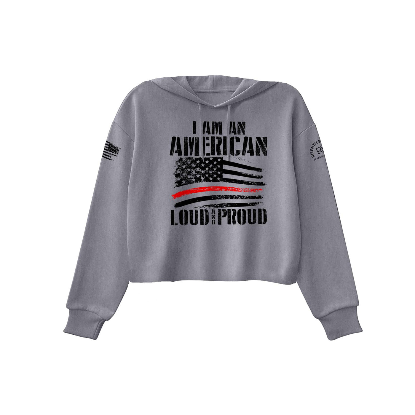 Storm American Loud and Proud Women's Cropped Hoodie