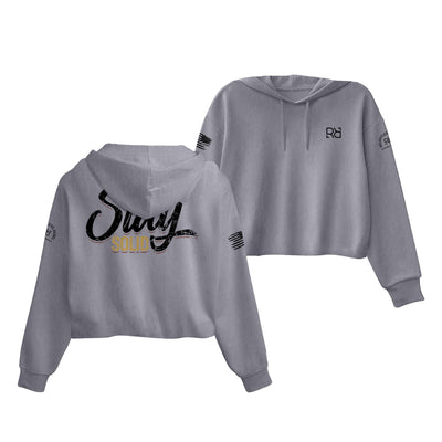 Storm Stay Solid Women's Cropped Hoodie