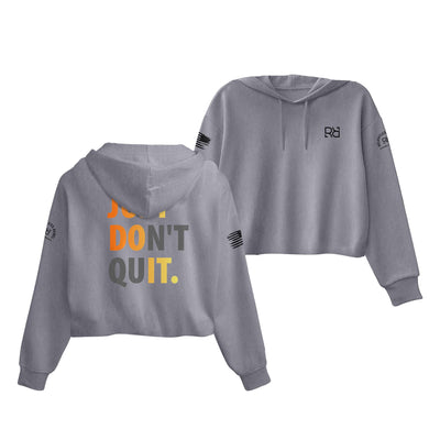 Storm Just Don't Quit Women's Cropped Hoodie