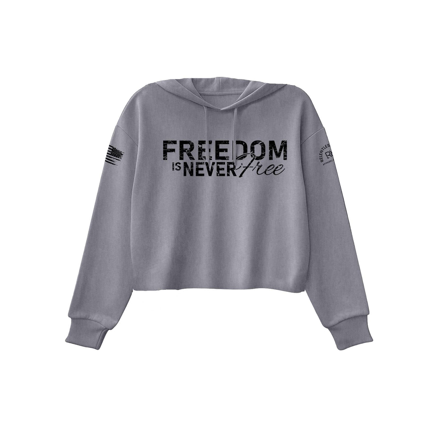 Storm Freedom is Never Free Women's Cropped Hoodie