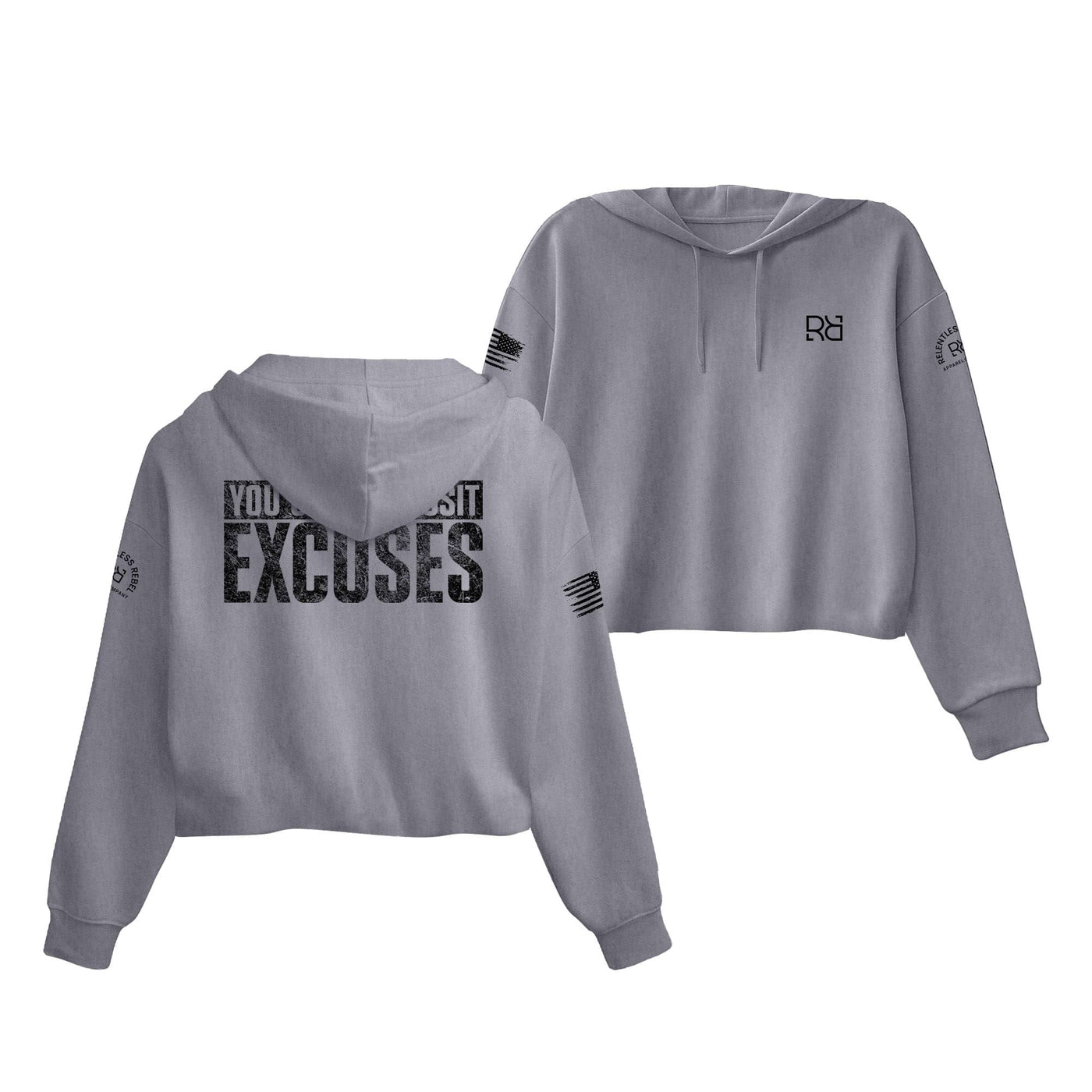 Storm You Can't Deposit Excuses Women's Cropped Hoodie