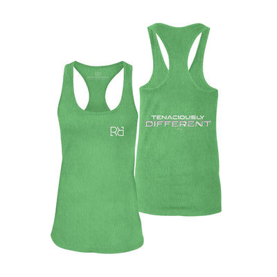 Green Tenaciously Different Racerback Tank