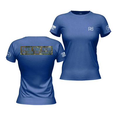 Take the Risk or Lose the Chance Rebel Blue Women's Tee