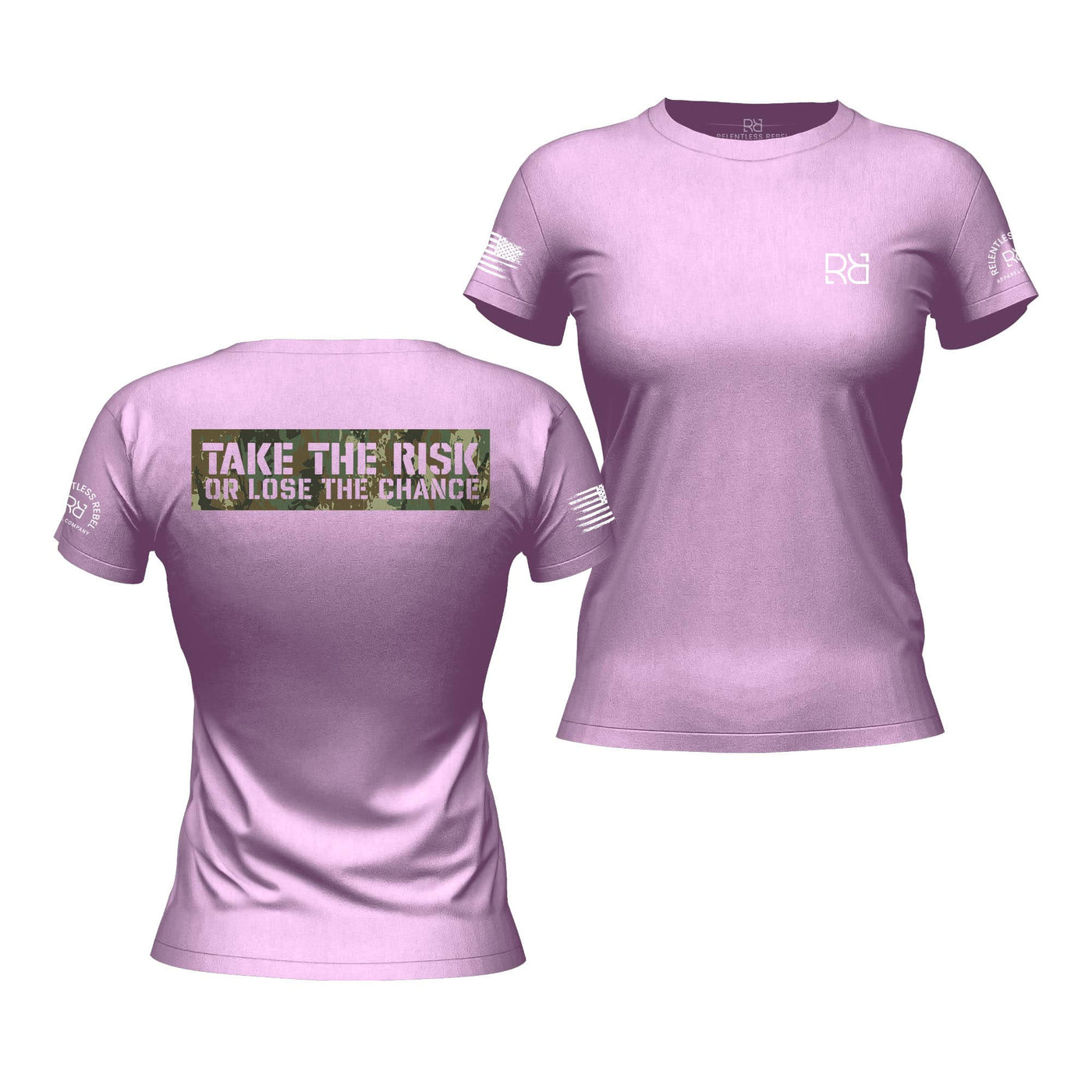 Take the Risk or Lose the Chance Prism Lilac Women's Tee