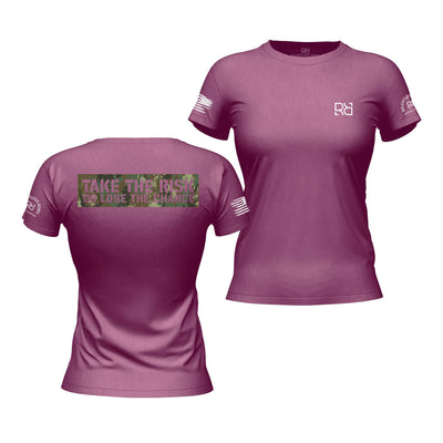 Take the Risk or Lose the Chance Heather Magenta Women's Tee