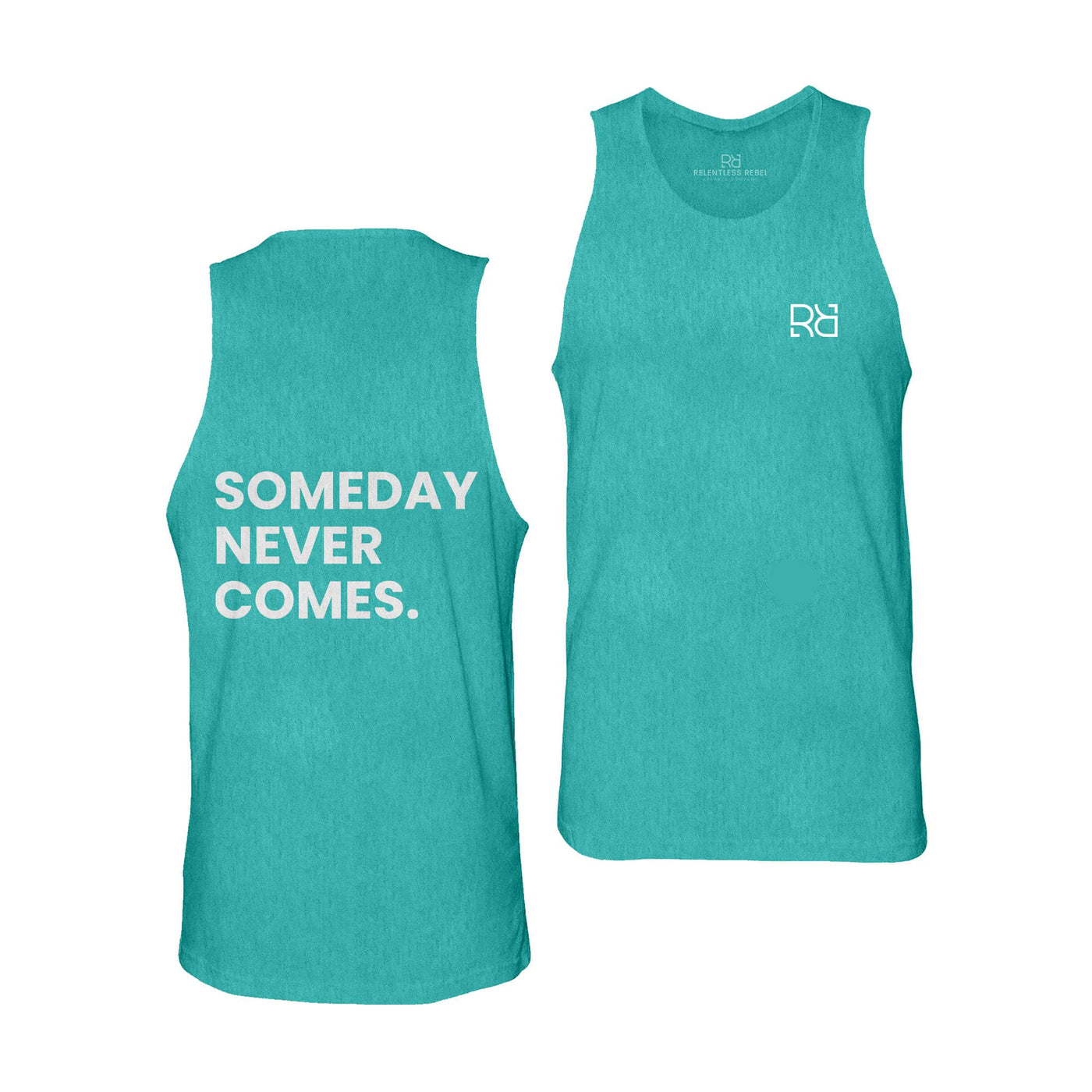 Teal Someday Never Comes Men's Tank