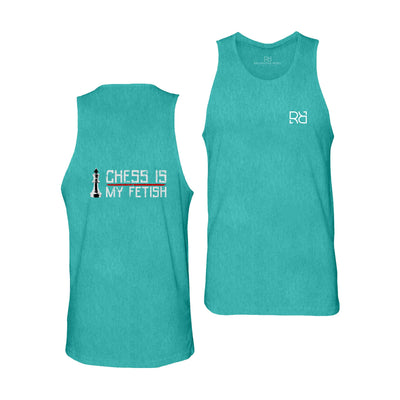 Teal Chess is My Fetish Back Design Tank