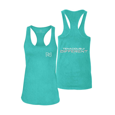 Teal Tenaciously Different Racerback Tank