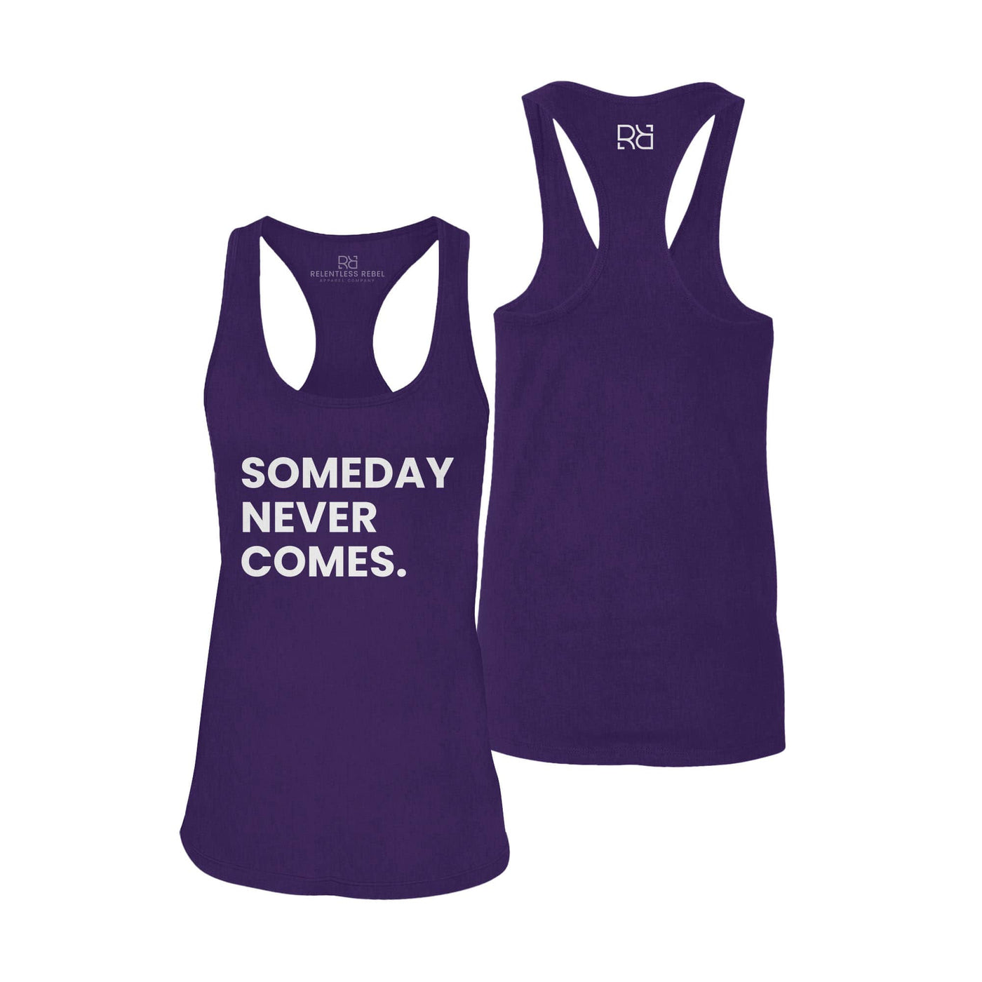 Purple Someday Never Comes Women's Racerback Tank