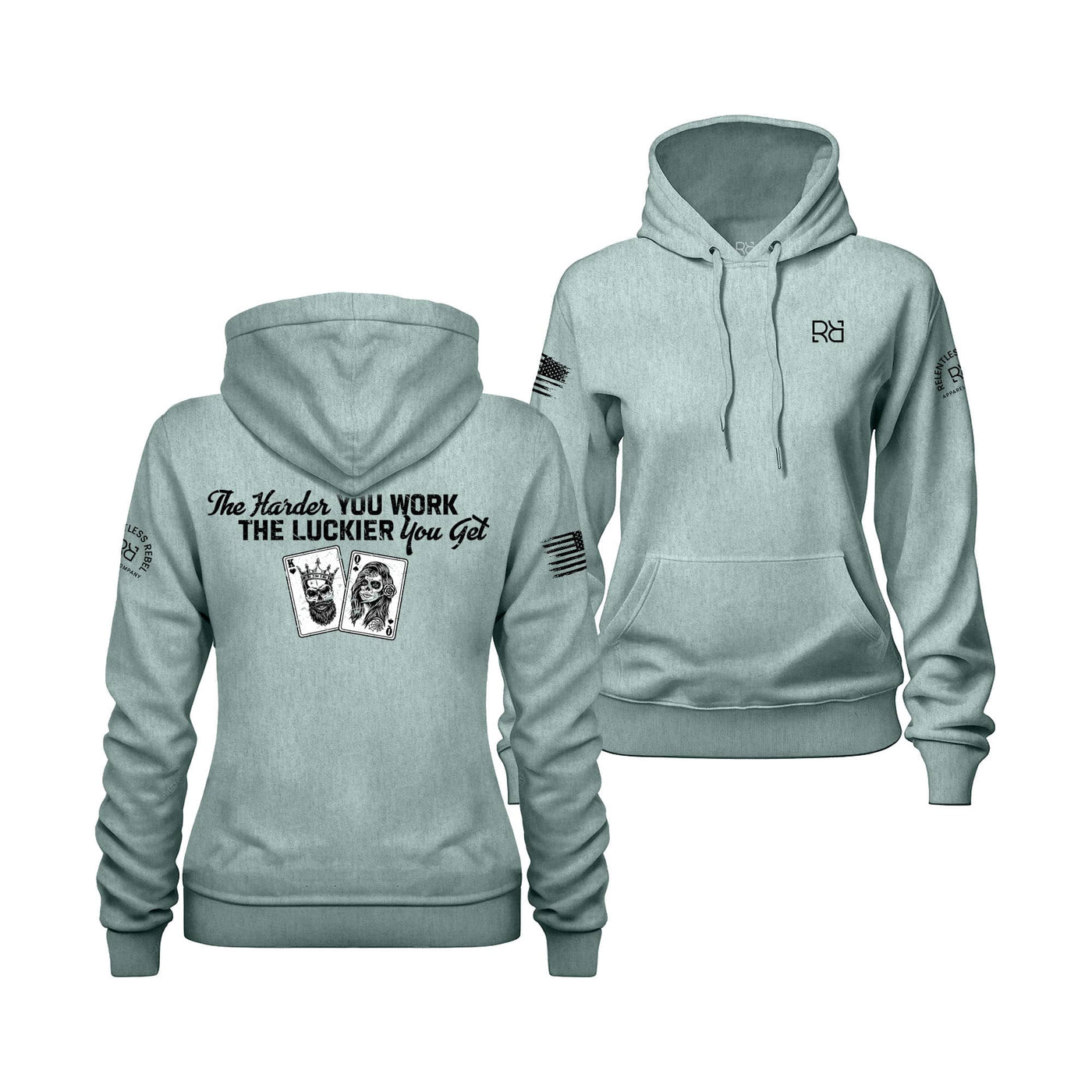 Sea Foam The Harder You Work... Women's Hoodie