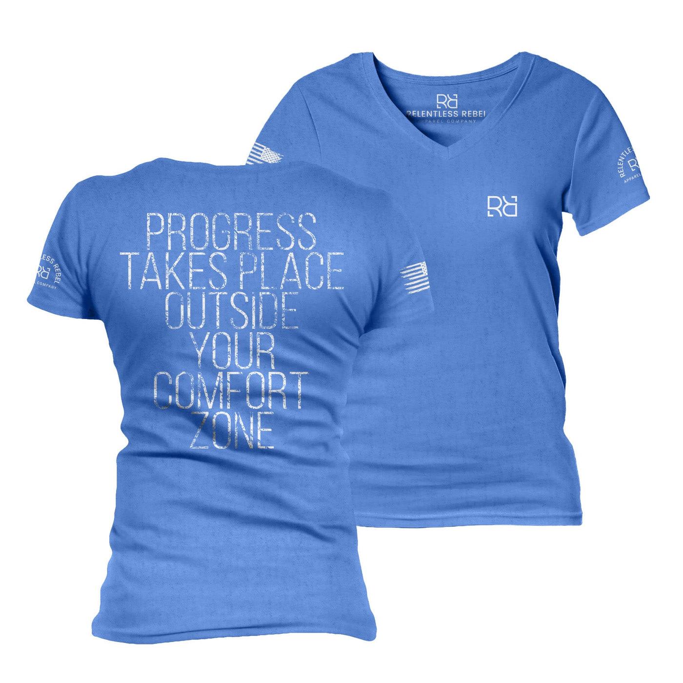 True Royal Progress Takes Place Women's V-Neck Tee