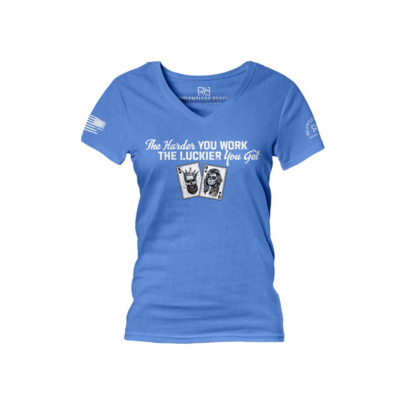 True Royal The Harder You Work Women's V-Neck Tee