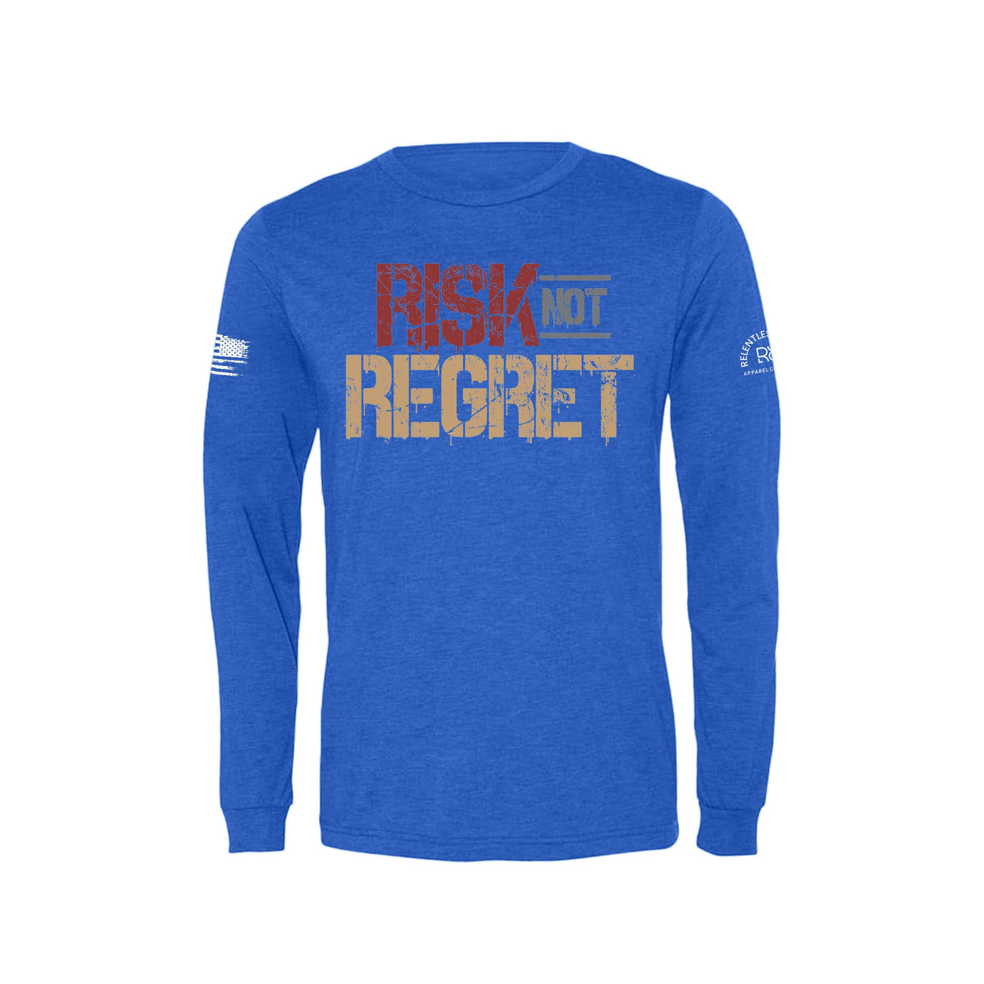 Royal Risk Not Regret Men's Long Sleeve Tee 