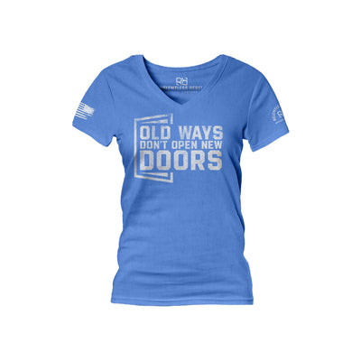 True Royal Old Ways Don't Open New Doors Women's V-Neck Tee