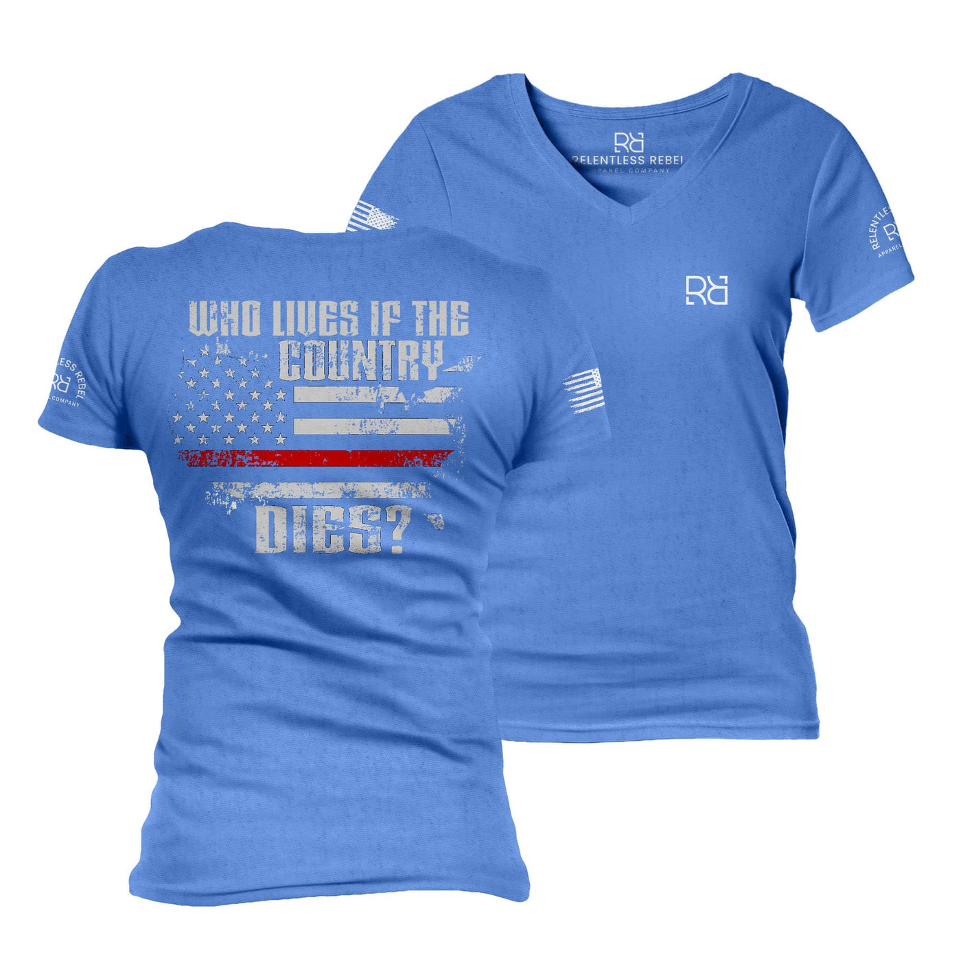 True Royal Who Lives if the Country Dies Women's V-Neck Tee