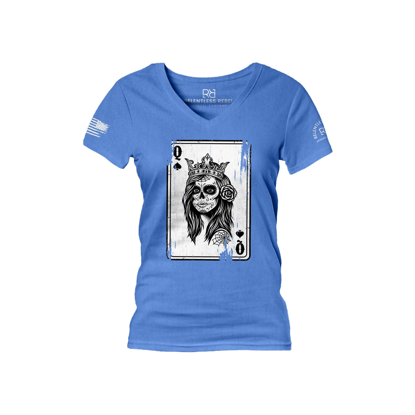 True Royal Rebel Queen Rebel Ace Women's V-Neck Tee