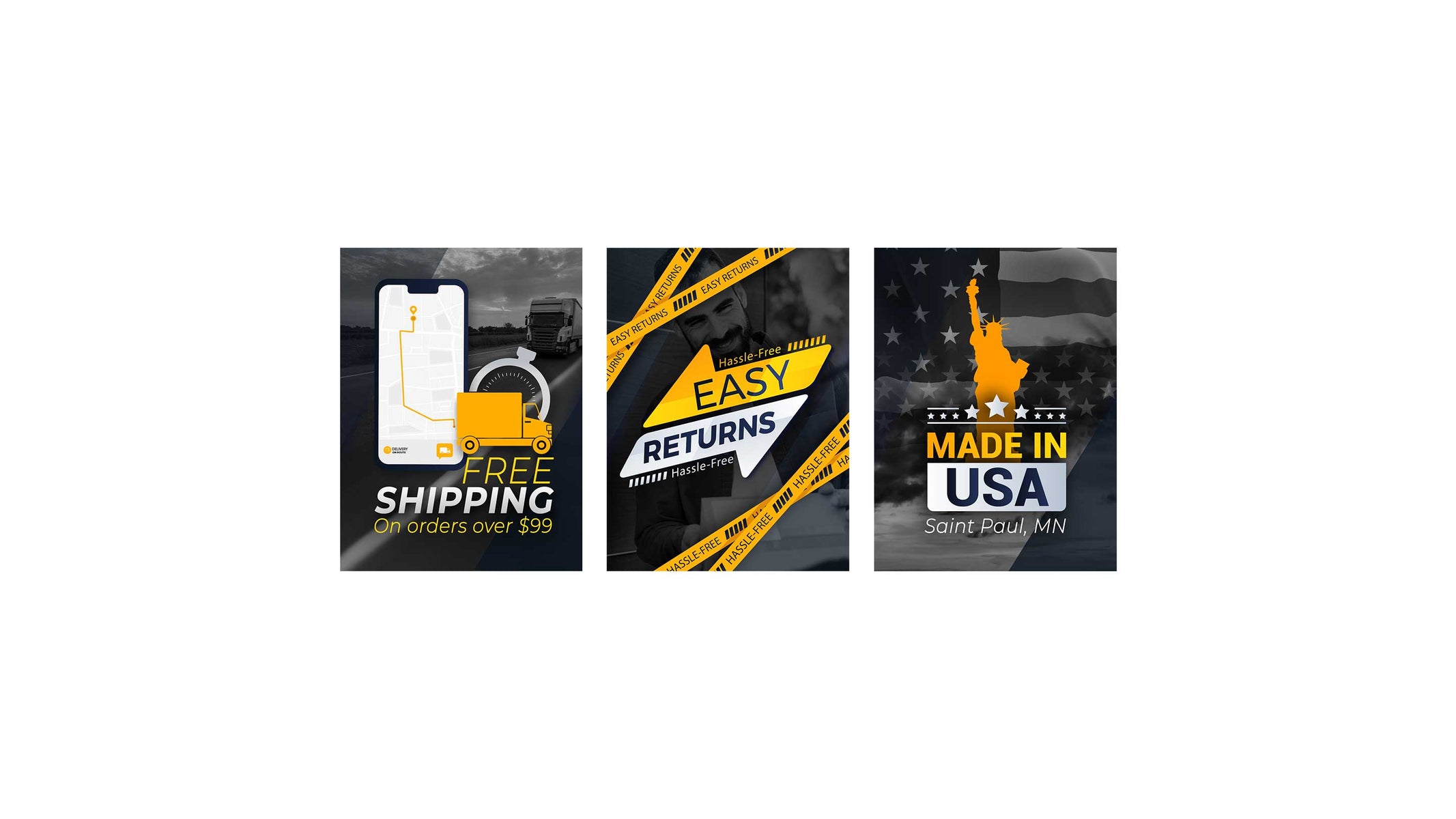 Free Shipping Easy Returns Made in USA