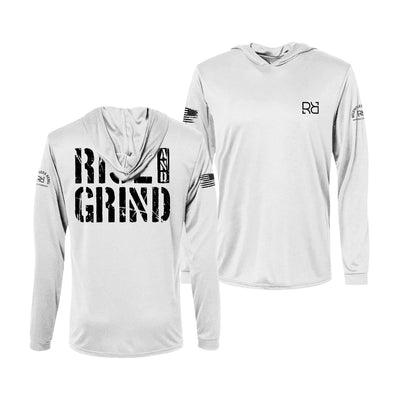 White Rise and Grind Men's Long Sleeve Dry Fit