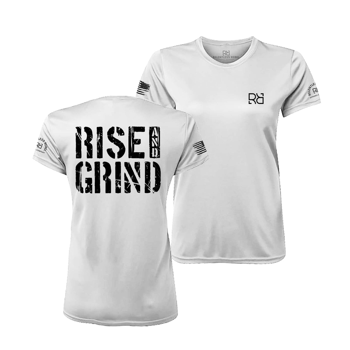 White Rise and Grind Women's Dry Fit