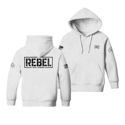 White Rebel with a Purpose Youth Hoodie