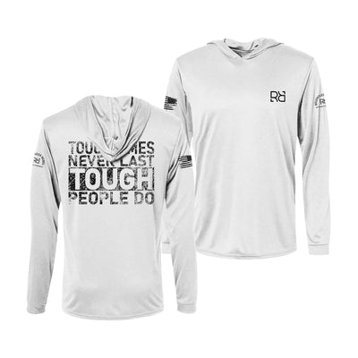 White Tough Times Never Last... Men's Long Sleeve Dry Fit